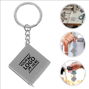 Mini Tape Measure Metal Keychain